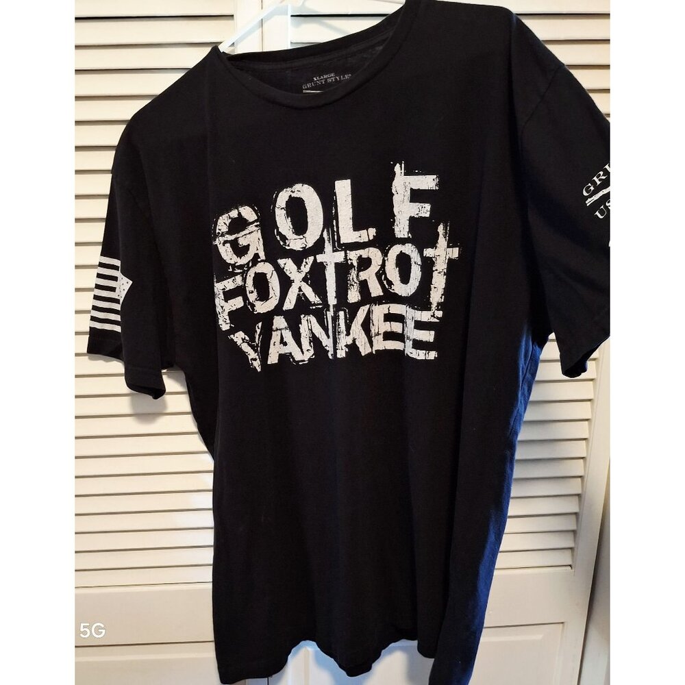 Golf Foxtrot Yankee Grunt Style Mens T-Shirt